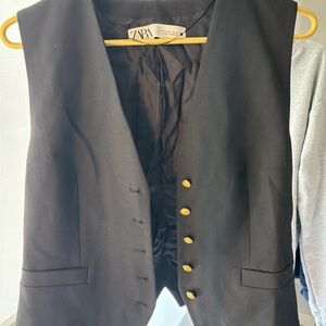 Zara Elegant Black Vest